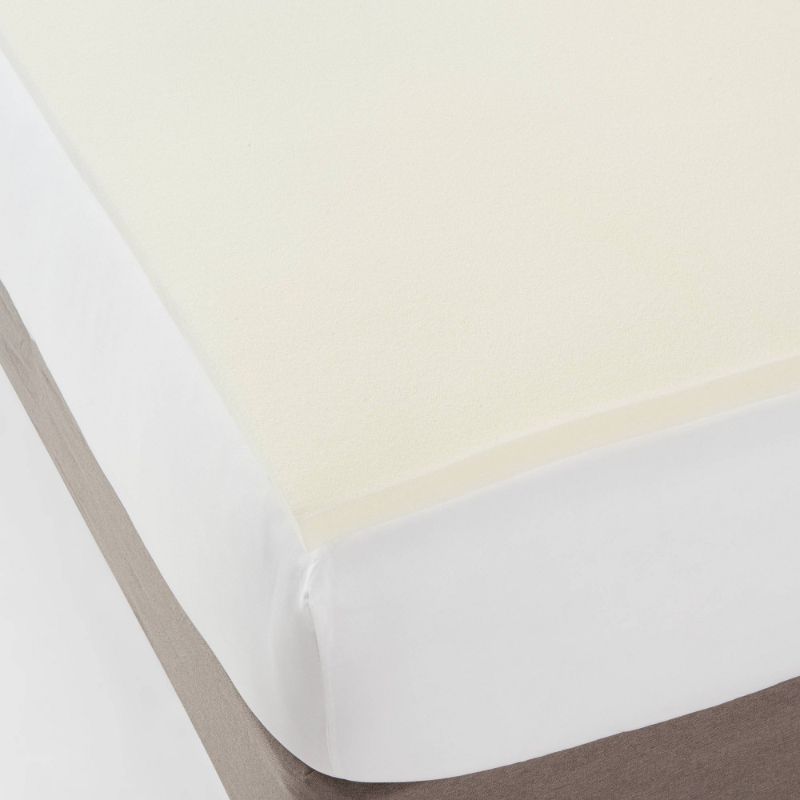 Photo 1 of 1.5" Foam Mattress Topper White - Made by Design™
