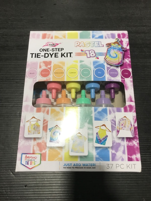 Photo 2 of 37pc One-Step Tie-Dye Kit Pastel - Tulip Color

