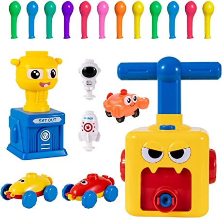 Photo 1 of Balloon Launcher Toy Set, Balloon Pump Rocket Launcher with 12 Balloons 2 Balloon Powered Car Toys, Spaceship Toy, Astronaut Figure, Crab Race Car Toy for Kids 3+ Birthday Gifts (Bird) 