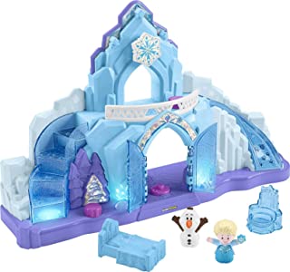 Photo 1 of Disney Frozen Toddler Toy Little People Elsa’S Ice Palace Playset With Lights & Music, Elsa & Olaf Figures, For Ages 18+ Months
