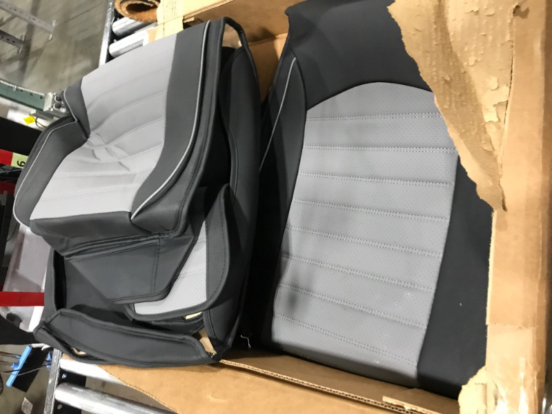 Photo 2 of 5 Piece Seat Covers Gray and Black (Model Unknown)