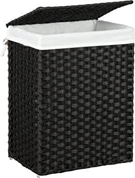 Photo 1 of  Handwoven Laundry Hamper,Black