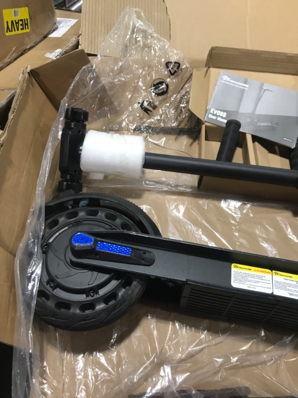 Photo 3 of MISSING CHARGER - EVERCROSS Electric Scooter EV08S ,8'' Solid Tires, Folding Electric Scooter for Adult , Max Speed 15MPH, 12-15 Miles Rang, with 3 Speed Modes and Dual Braking for Adults and Teenagers - DIRTY - USED - UNABLE TO TEST - 