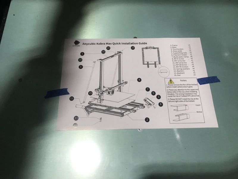 Photo 3 of Anycubic Kobra Max 3D Printer, Smart Auto Leveling with Self-Developed ANYCUBIC LeviQ Leveling and Filament Run-Out Detection, Large Build Size 17.7" x 15.7" x 15.7"