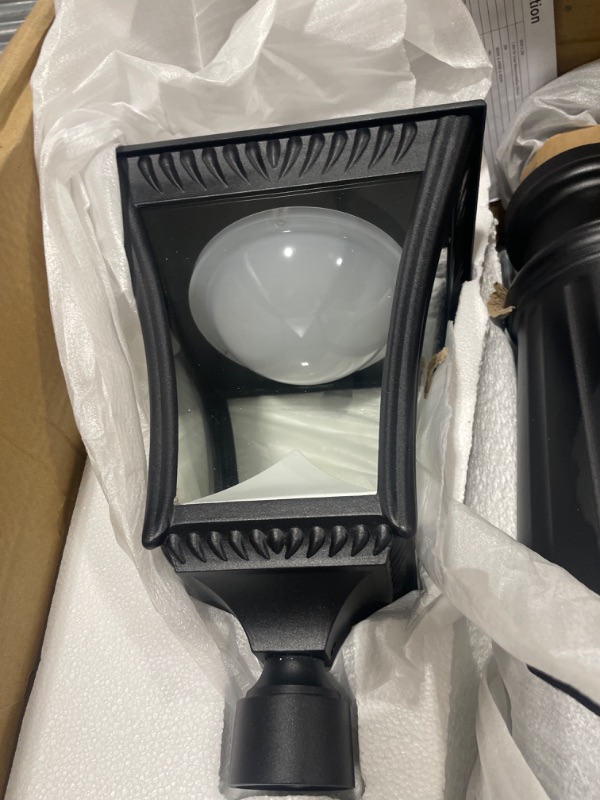 Photo 4 of 84.6" Solar Lamp Post Lights Outdoor,120LM Solar Powered Pole Lights Outside,