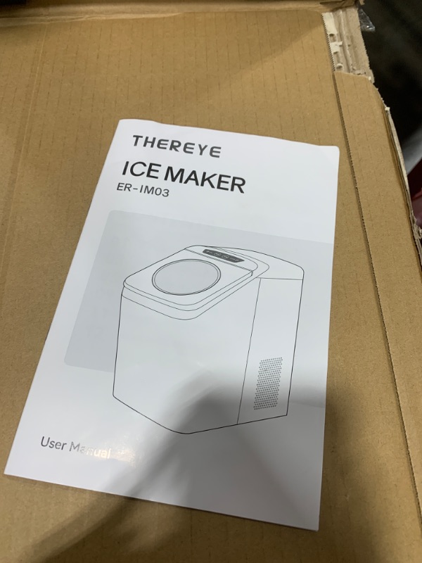 Photo 1 of Thereye Countertop Nugget Ice Maker, Pebble Ice Maker Machine, 30lbs Per Day, 2 Ways Water Refill, 3Qt Water Reservoir & Self-Cleaning, Stainless Steel Finish Ice Machine for Home Office Bar Party