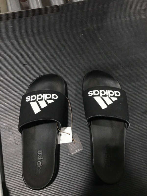 Photo 2 of adidas Men's Adilette Comfort Slides Sandal 8 Black/Black/White