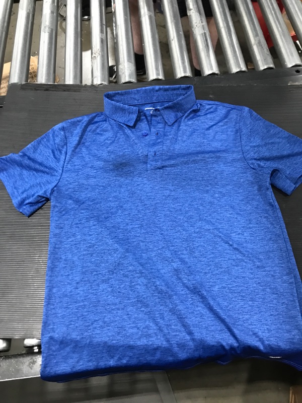 Photo 1 of Amazon Essentials Men's Slim-Fit Tech Stretch Polo Shirt - Size Small
