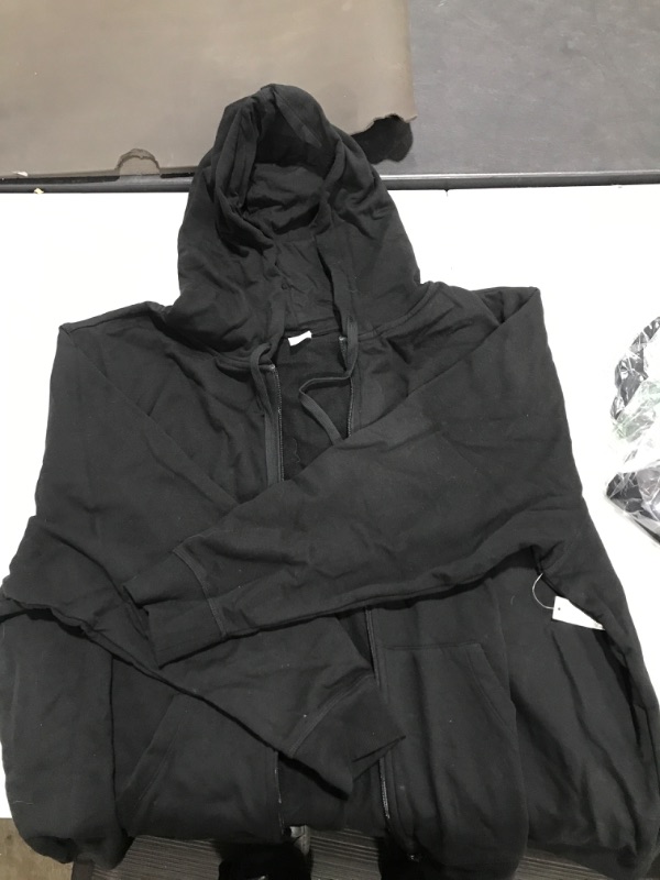 Photo 1 of 6x black zip up hoodie 