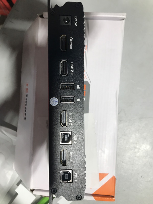 Photo 5 of TESmart KVM Switch HDMI PC Switcher 2 Input 1 Output KVM Selector Switch HDMI Version 4K Ultra HD 2 x 1 HDMI KVM Switch 4K @ 60Hz 4: 4: 4 with 2 Pieces 5ft KVM Cables, USB 2.0 Device Control