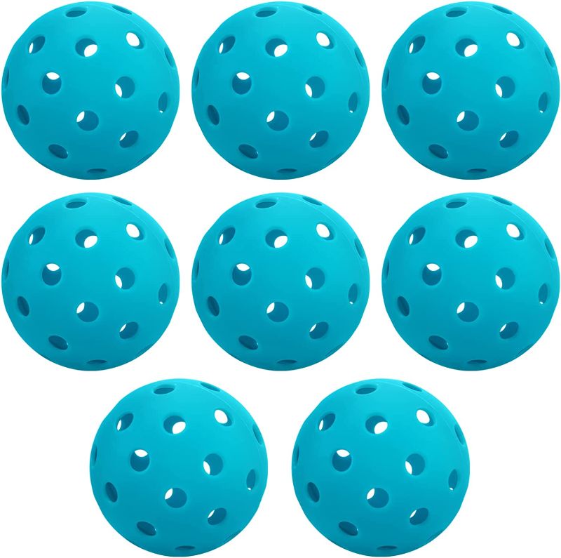 Photo 1 of  Outdoor Pickleball Balls, 12  Pack High Visibility Pickleball Balls 40 Holes with Mesh Bag