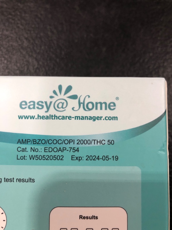 Photo 3 of 5 Pack Easy@Home 5 Panel Instant Drug Test Kits - Test Marijuana (THC), COC, OPI 2000, AMP, BZO - Urine Dip Drug Testing - #EDOAP-754 