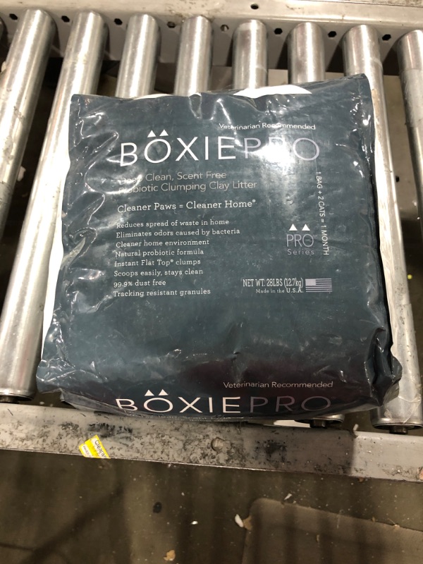 Photo 2 of Boxiecat Pro Deep Clean, Scent Free, Probiotic Clumping Cat Litter - Clay Formula - Cleaner Home - Ultra Clean Litter Box, Probiotic Powered Odor Control, Hard Clumping Litter, 99.9% Dust Free Deep Clean 28 lb