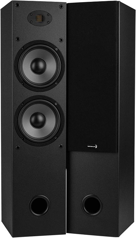 Photo 1 of Dayton Audio T652-AIR Dual 6-1/2" 2-Way Tower Speaker Pair with AMT Tweeter
