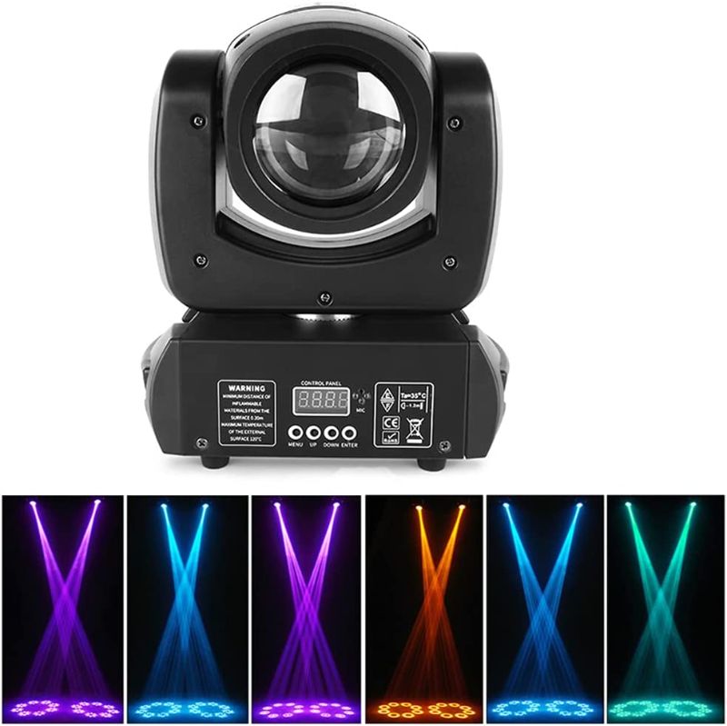 Photo 1 of 8 Prism Moving Head Light,XPCLEOYZ Stage Spotlight, Dance Floor Lights 150W,DJ Lights Sound Activated,DMX Light for Facade,Wedding,Light Show,DJ Lights,Bar, Disco Prom,Club,DJ Equipment …
