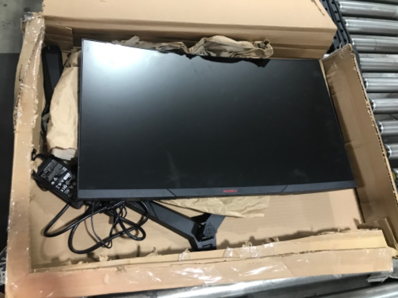 Photo 2 of KOORUI 27 Inch Computer Monitor, QHD 2560P Gaming Monitor 144Hz(1ms, 1800R Curved VA Panel, DP1.2+HDMI*2, Build-in FreeSyc, Compatible G-sync, Narrow Bezel with Ultra-Thin), Tilt Adjustable,Eye Care
