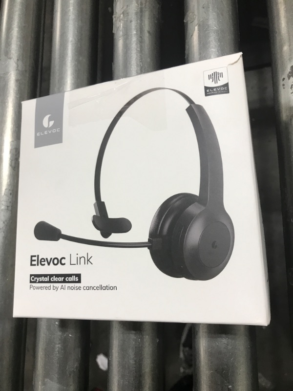 Photo 4 of ELEVOC Trucker Bluetooth Headset with Microphone & Mute Button, Wireless Headphones with AI Noise Cancelling, 50 Hrs Talk Time for Trucker, WFH, Skype, Zoom Meeting, Call Center, PC, Cell Phone Link