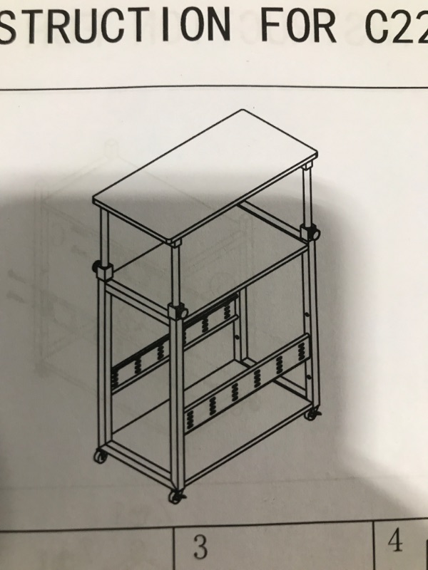 Photo 2 of adjustable computer tower stand