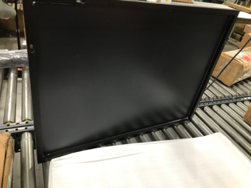 Photo 1 of 24" X 32" Rectangular Black Wall Bathroom Mirror Sleek Wall Mounted Rectangle Mirror with Metal Framed Vanity Mirror