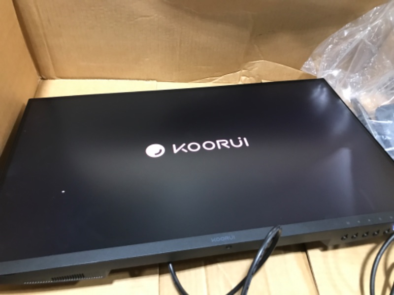 Photo 2 of KOORUI 24 Inch Computer Monitor -FHD 1080P Gaming Monitor 165Hz VA 1ms Build-in FreeSync™, Compatible G-sync, LED Monitors with Ultra-Thin, HDMI X2 /DP, VESA Compatible, Tilt Adjustable, Eye Care 24E4
