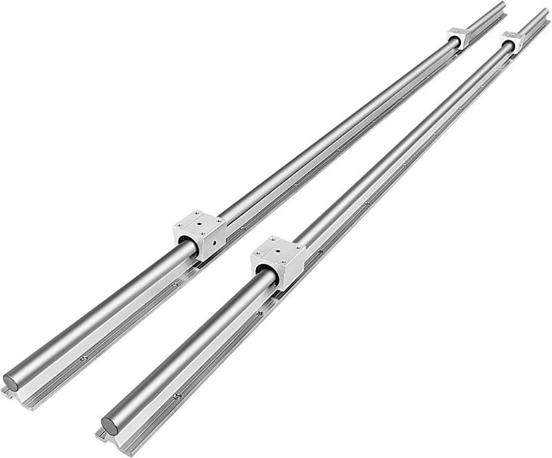 Photo 1 of 2PCS SBR16 Linear Rail Set Included 2Pcs Linear Motion Guides with Linear Bearings 2000mm(79’’) 