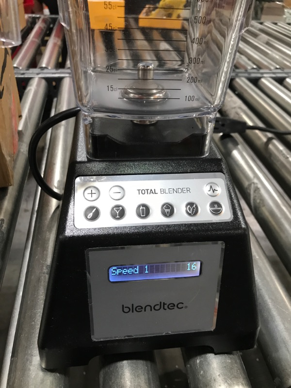 Photo 3 of  Blendtec Total Classic Original Blender - Professional-Grade Power - 6 Pre-programmed Cycles - 10-speeds - Black 