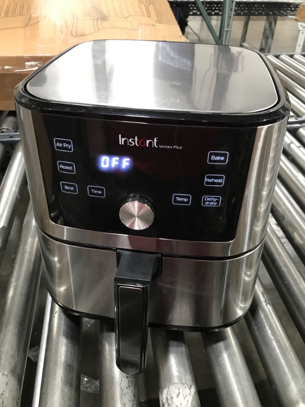 Photo 1 of  Instant Pot Vortex Plus 6-in-1 6-Quart Large Air Fryer Oven with Customizable Smart Cooking Programs, Non-stick and Dishwasher-Safe Basket, Includes Free App with over 1900 Recipes, Stainless Steel 
