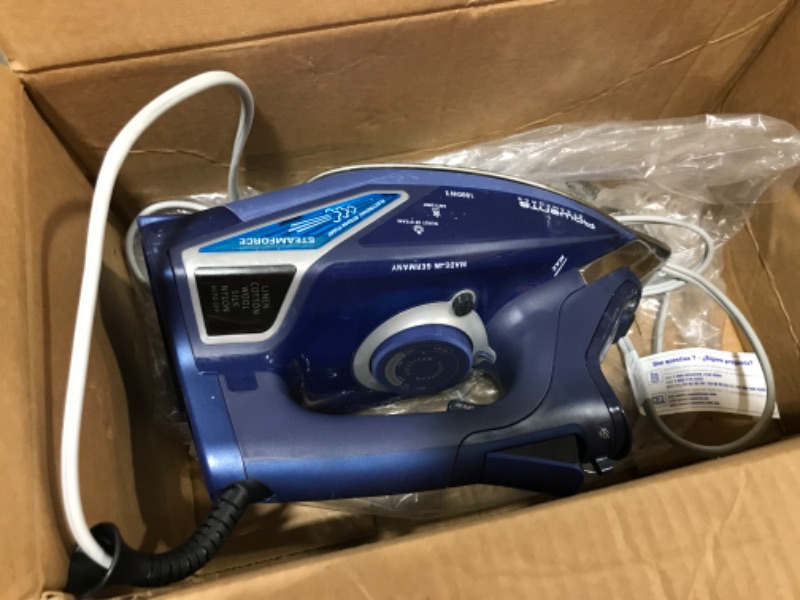 Photo 1 of  Rowenta Steam Force Stainless Steel Soleplate Steam Iron for Clothes 400 Microsteam Holes 1800 Watts Ironing, Fabric Steamer, Garment Steamer, Precision Tip, Powerful Steam DW9280 