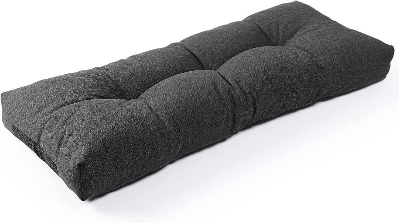 Photo 1 of  SUNROX LokGrip Non Slip Tufted Memory Foam Bench Cushion, FadeShield Water Resistant Durable Thicken Outdoor/Indoor Bench Seat Pads 42x16x4 inch, Midnight 