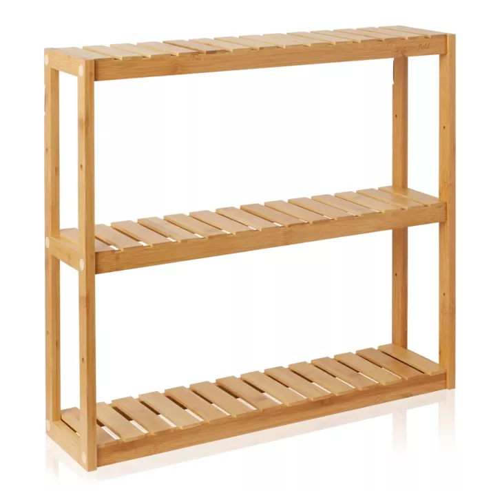 Photo 1 of 3-Tier Storage Shelf, Adjustable Wall Mount Shelving Unit Organizer