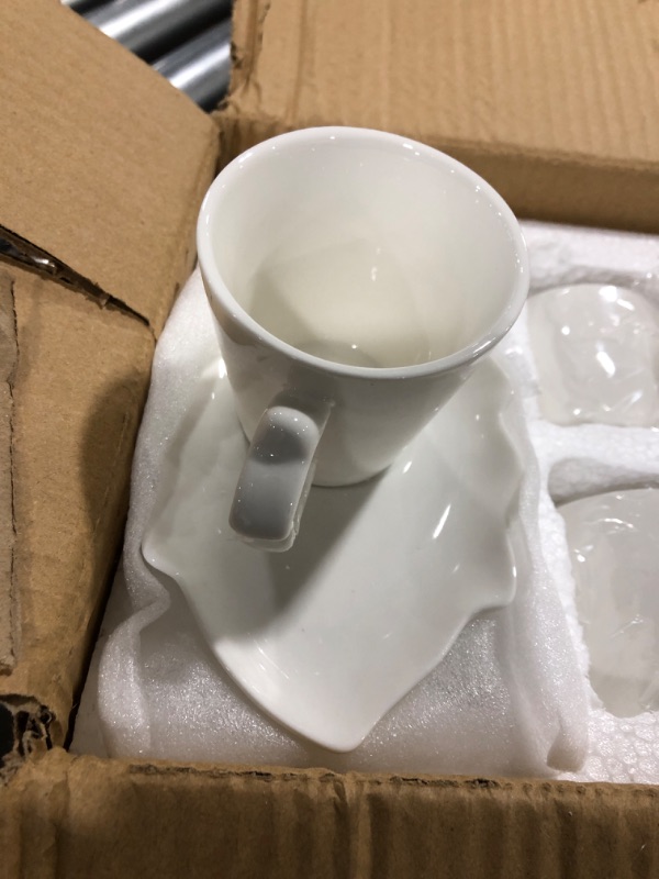Photo 1 of ALL WHITE TEA CUP SET
