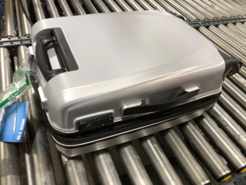 Photo 2 of  Samsonite Winfield 3 DLX Polycarbonate Carry-on Luggage, Silver (120752-1776) 