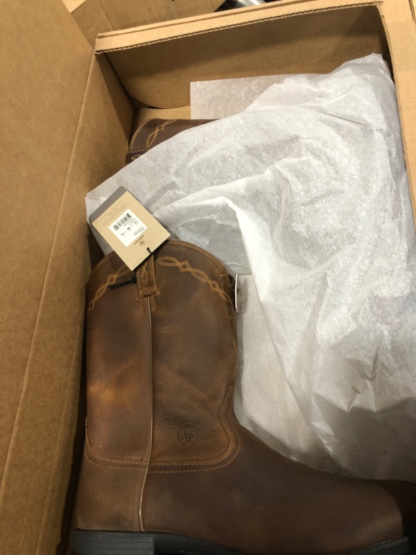 Photo 1 of Ariat Heritage Roper Western Boots- Men’s Traditional Leather Country Boot 14 Distressed Brown