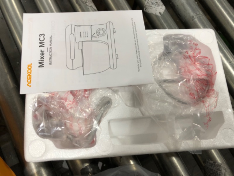 Photo 1 of Stand Mixer, Acekool 4QT 300W Household Small Food Mixers, Tilt-Head Dough Mixer for Baking & Cake, 6 Speeds Compact Kitchen Electric Mixer with Bowl, Dough Hook, Egg Whisk & Flat Beater