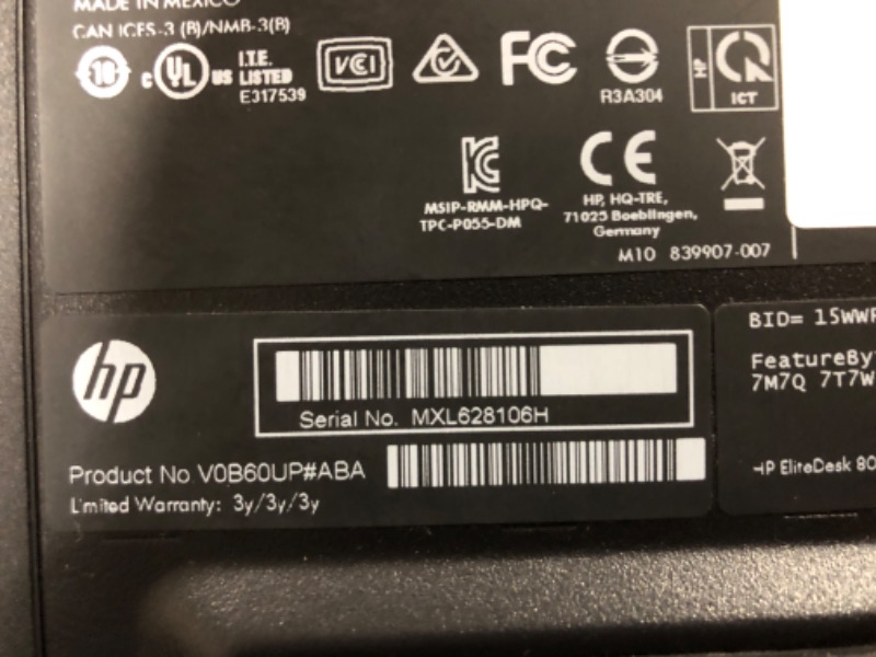 Photo 5 of HP EliteDesk 800 G2 Mini Business Desktop PC Intel Quad-Core i5-6500T up to 3.1G,8G DDR4,240G SSD,VGA,DP port,Windows 10 Professional 64 Bit-Multi-Language-English/Spanish 