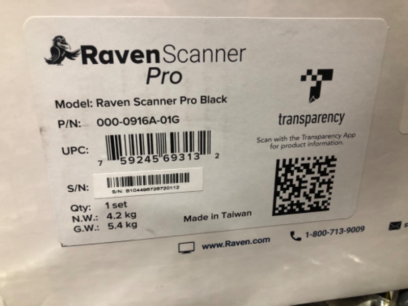 Photo 5 of Raven Pro Document Scanner - Huge Touchscreen, High Speed Color Duplex Feeder (ADF), Wireless Scan to Cloud, WiFi, Ethernet, USB, Home or Office Desktop Black