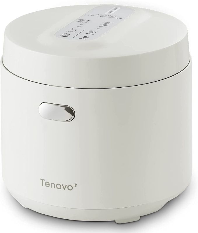 Photo 1 of  Tenavo Small Rice Cooker 3 Cups Uncooked,1.6L Rice Cooker Small, Portable Rice Cooker Small for 2-4 People, Mini Rice Cooker, Multi-cooker for Brown Rice, White Rice, Quinoa, Steel Cut Oats, and Grains, Touch Control, 400W, Beige 