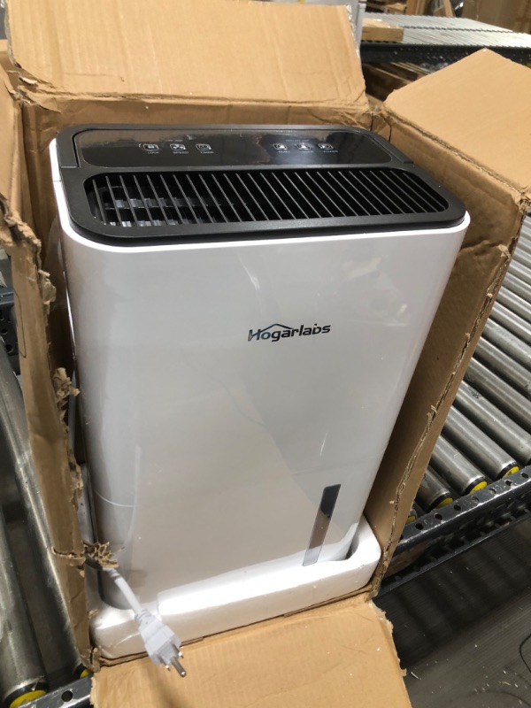 Photo 2 of HOGARLABS 3500 Sq Ft 50 Pint Energy Star Dehumidifier for Home Basements Bathroom Bedroom | Dehumidifiers with Drain Hose for Medium to Large Room | Intelligent Humidity Control | Dry Clothes Mode 