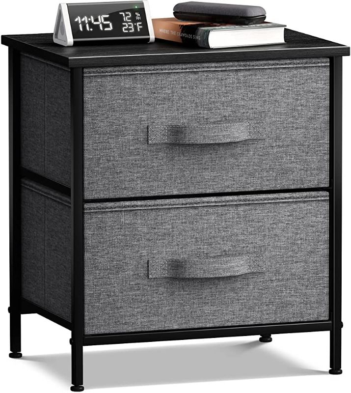 Photo 1 of  Sorbus Nightstand with 3 Drawers - Bedside Table Chest with Storage - Bedroom, Living Room, Closet & Dorm Furniture-Lamp Stand - Ste 