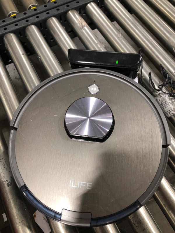 Photo 2 of ILIFE A10 Robot Vacuum, Smart Laser Navigation and Multiple-Floor Mapping, 2000Pa Strong Suction, Wi-Fi Connected, Works with Alexa, Ideal for Pet Hair, Hard Floor and Medium Pile Carpet.
