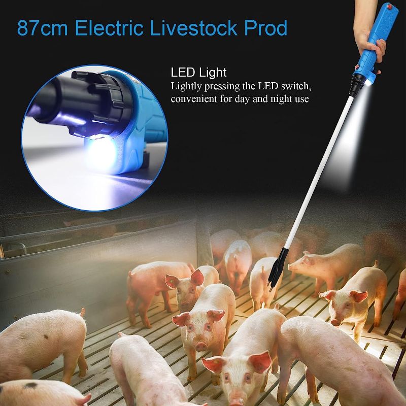 Photo 1 of Livestock Prod with LED Light Hot Shock Electric Animal Prod(87cm/34.25inch)