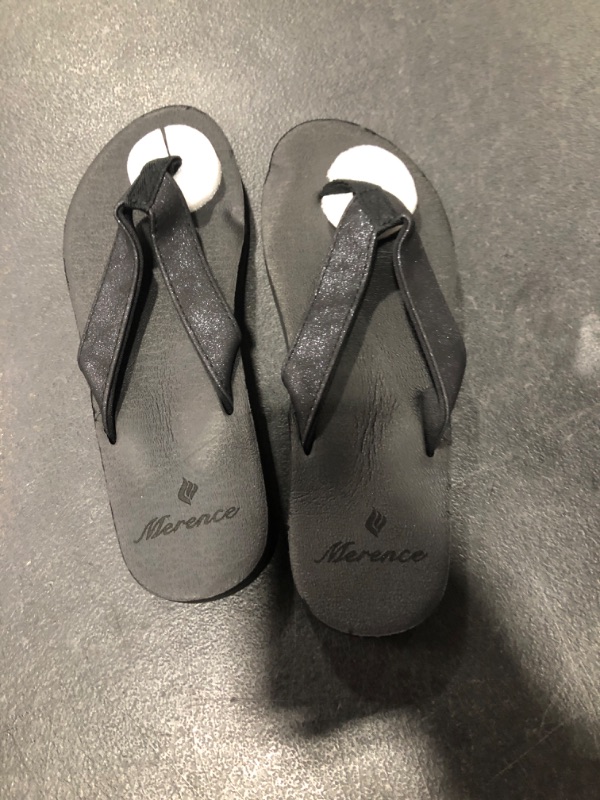 Photo 1 of BLACK SANDALS SIZE UNKNOWN