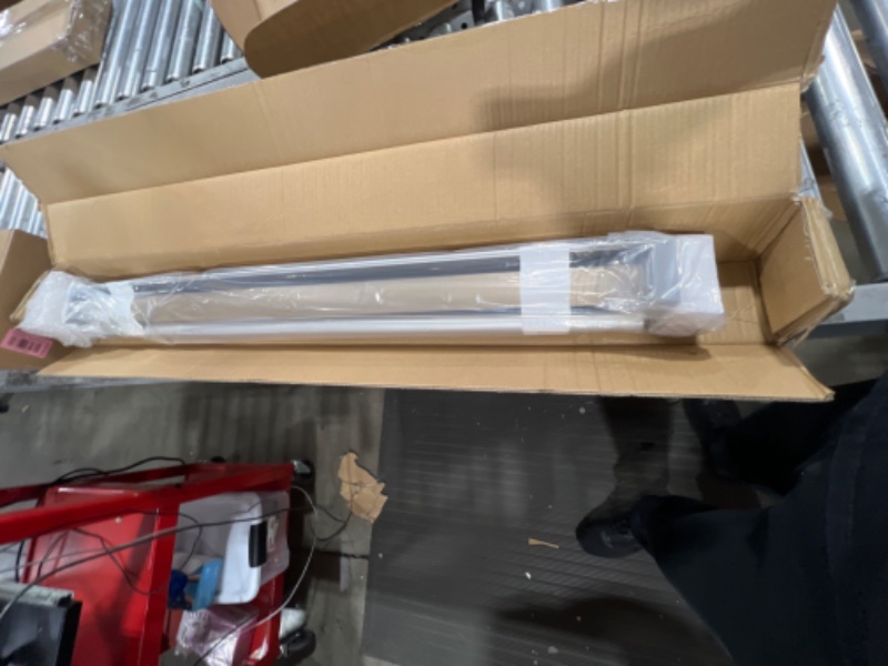 Photo 1 of Everyday Celebration Cordless Dual Layer Zebra Blind, Free-Stop Light Filtering Zebra Roller Shades, (Sand 34" W X 72" H) Taupe 34x72 Inch