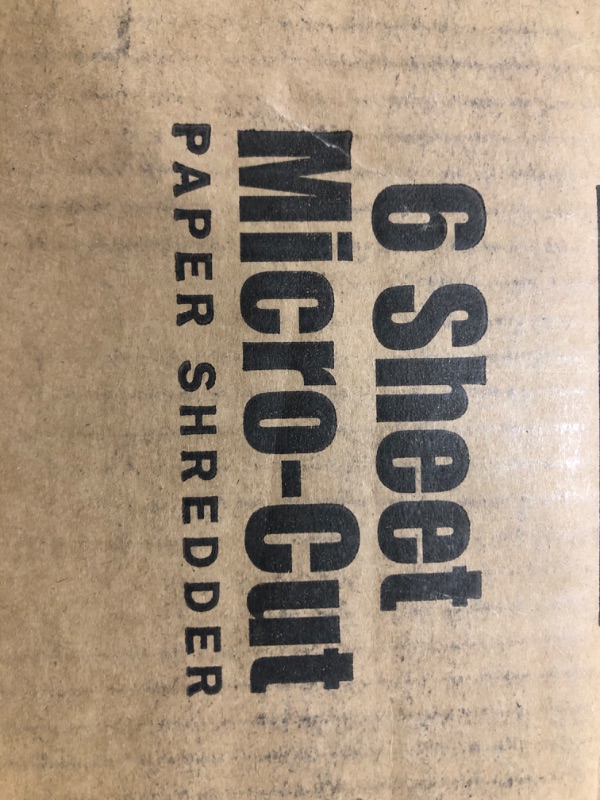 Photo 2 of Aurora AU608MB High-Security 6-Sheet Micro-Cut Paper Credit Card Shredder with 3.5-Gallon Wastebasket, 4-Minute Continuous Running Time, Security Level P-4