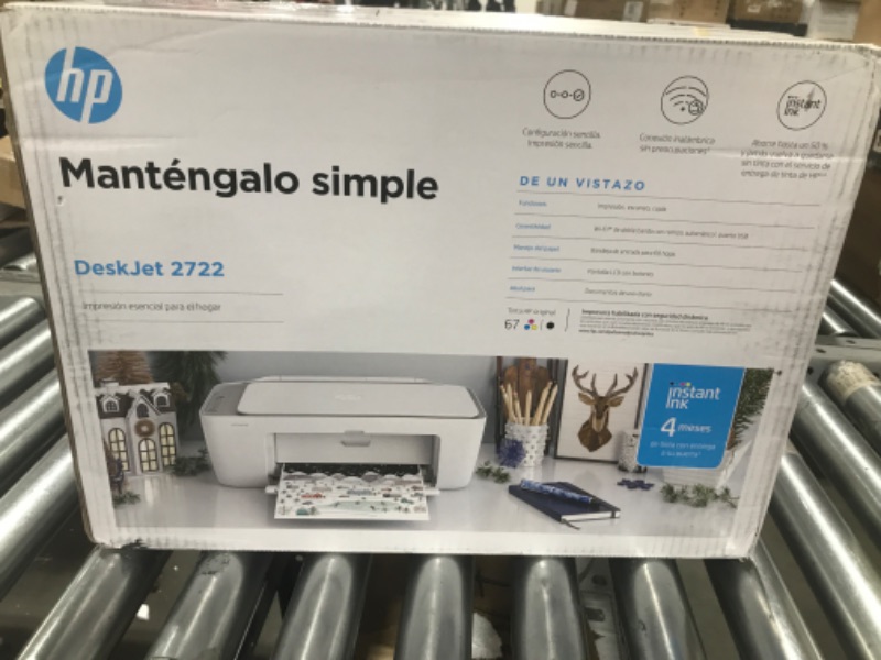 Photo 2 of HP DeskJet 2722 All-in-One Wireless Color Inkjet Printer