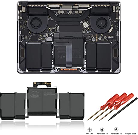 Photo 2 of BatPower A1964 Replacement Laptop Battery for Mid 2018 2019 Apple MacBook Pro 13-inch A1989 EMC 3214 EMC 3358 BTO/CTO Battery MacBook Pro 13" Touch Bar A1989 Apple A1964 Battery 58Wh