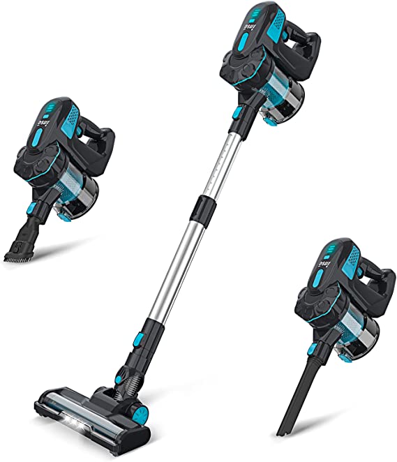 Photo 1 of INSE Cordless Vacuum Cleaner, 6-in-1 Lightweight Stick Vacuum Up to 45min Runtime, Vacuum Cleaner with 2200mAh Rechargeable Battery, Powerful Cordless Stick Vacuum for Hardwood Floor Pet Hair Home Car