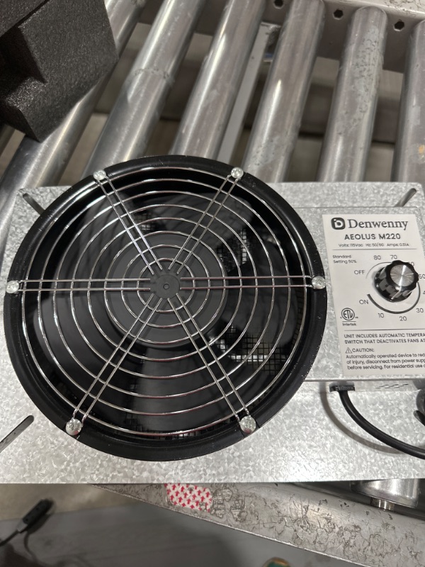 Photo 1 of Denwenny IP55 Grade 540CFM Crawl Space Ventilation Fans with Dehumidistat, 8.7inch Basement Vent Fans with Isolation Mesh, Freeze Protection Thermostat Ventilator Fan for Crawlspace, Attic, Garage
