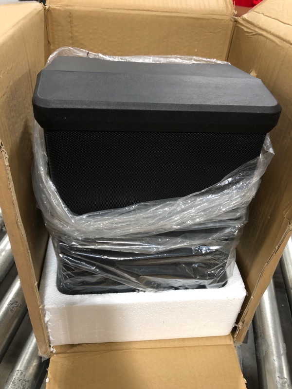 Photo 1 of Moukey Portable PA Speaker, Rechargeable Bluetooth 5.0 PA System Built in 6.5" Woofer and 3" Tweeters * 3, 100W Peak/50W RMS Power, with LED Battery Indicator, MP3/USB/XLR Input, MPA-M1