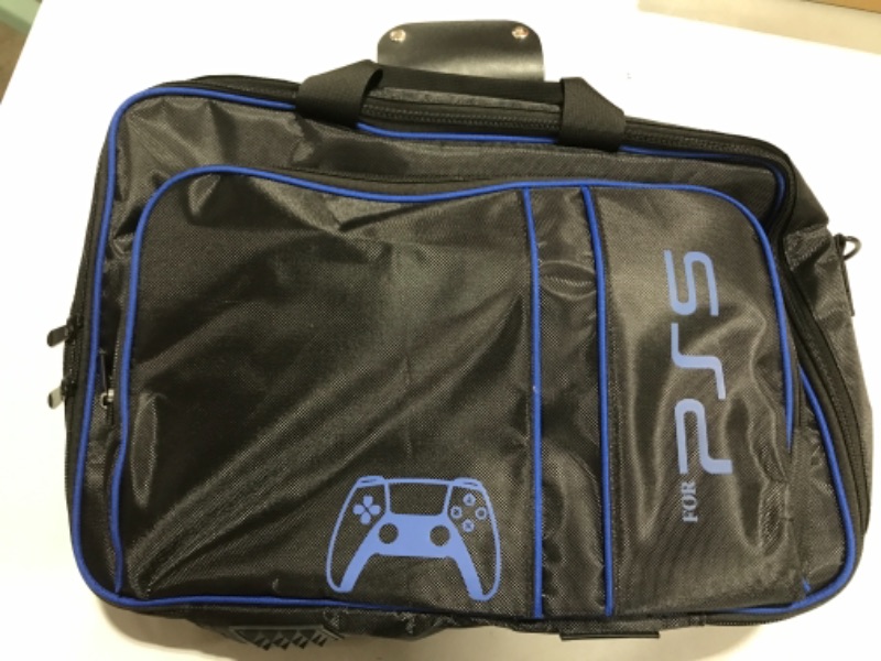 Photo 2 of G-STORY Case Storage Bag, Carrying Case Compatible with PS5 Disc and Digital Edition, Travel Bag for Controller, Included Silicone Cover Skin Protector